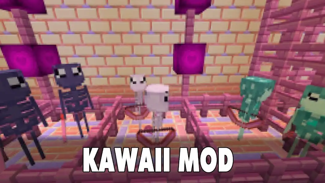 Play Kawaii Mod for Minecraft PE as an online game Kawaii Mod for Minecraft PE with UptoPlay