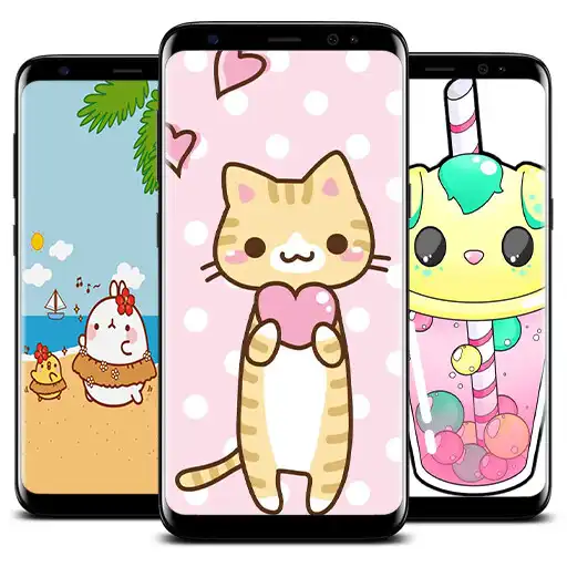 Play kawaii Wallpapers - cute backgrounds! APK