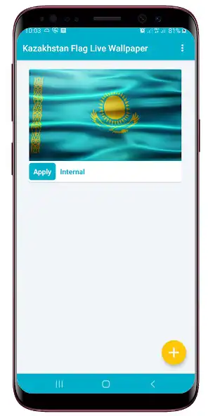 Play Kazakhstan Flag Live Wallpaper