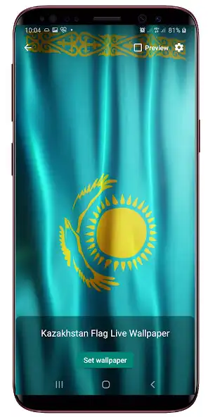 Play Kazakhstan Flag Live Wallpaper