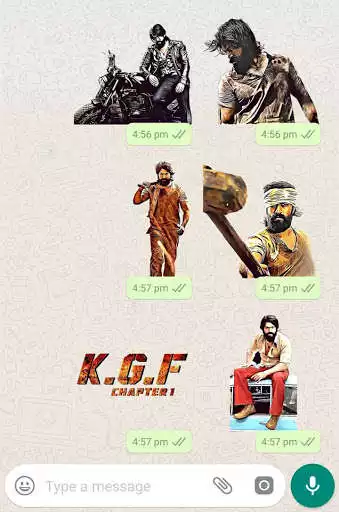 Play APK KGF Sticker - WAStickerApps  and enjoy KGF Sticker - WAStickerApps with UptoPlay com.xdcreatonz.kgf