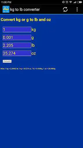 Play kg / g to lb / Oz weight converter tool