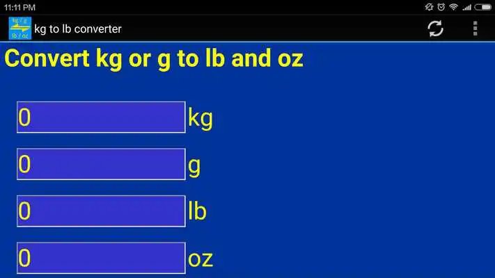 Play kg / g to lb / Oz weight converter tool