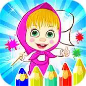 Free play online Kids Coloring For Masha APK