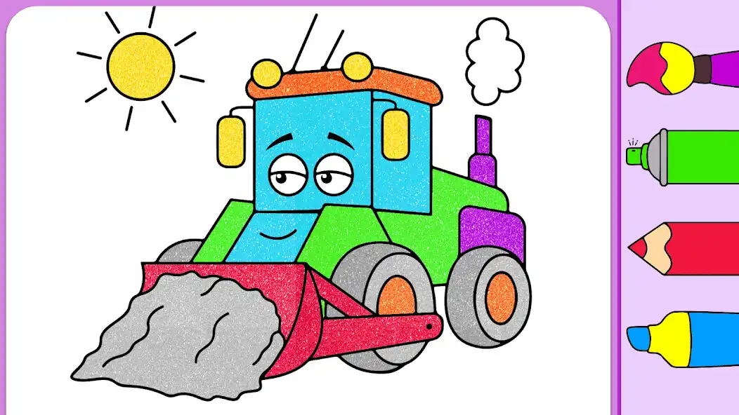 Play Kids construction coloring as an online game Kids construction coloring with UptoPlay