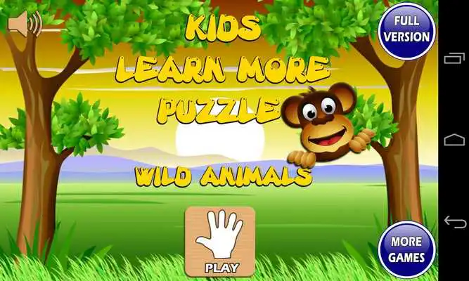 Play Kids Games Puzzle Wild Animals