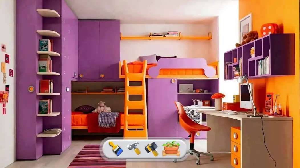 Play Kids Home Design : With puzzle as an online game Kids Home Design : With puzzle with UptoPlay