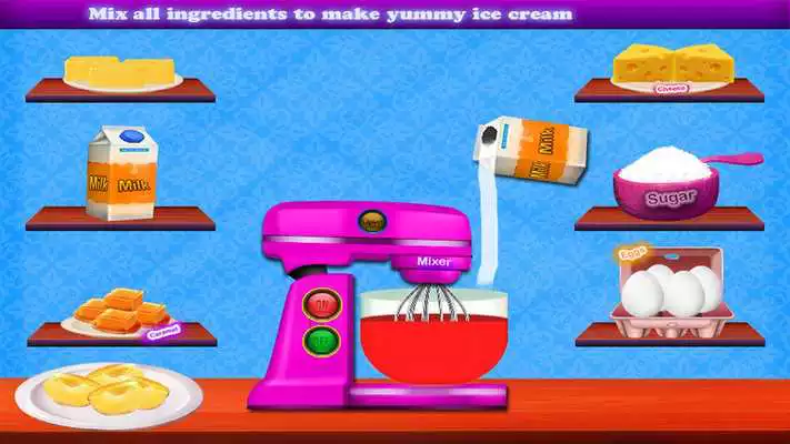 Play Kids Ice Cream Maker Game