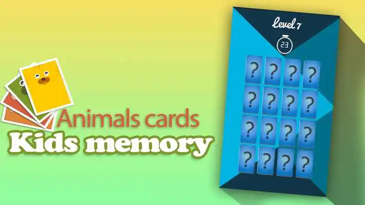 Play Kids memory: Animals cards