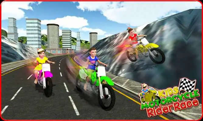 Play Kids MotorBike Rider Race 3D