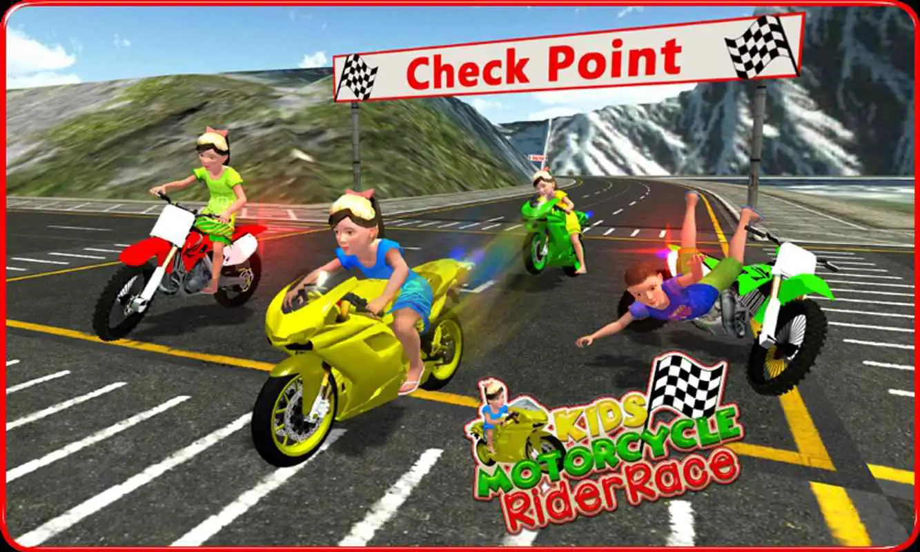 Play Kids MotorBike Rider Race 3D