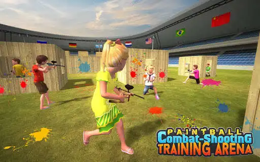 Play Kids Paintball Combat Shooting as an online game Kids Paintball Combat Shooting with UptoPlay