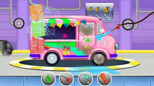 Play Kids Sports Car Wash Games as an online game Kids Sports Car Wash Games with UptoPlay