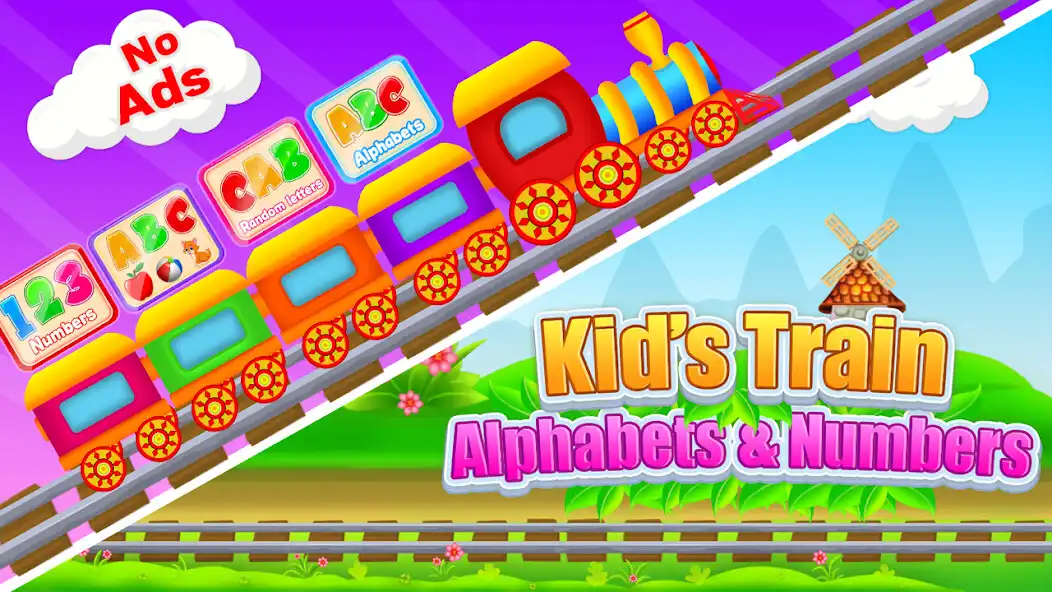 Play Kids Train: ABC  123 Learning  and enjoy Kids Train: ABC  123 Learning with UptoPlay