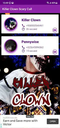 Play Killer Clown Call Pennywise Scary Call Games as an online game Killer Clown Call Pennywise Scary Call Games with UptoPlay