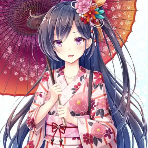 Play Kimono Anime Girl Wallpaper HD APK