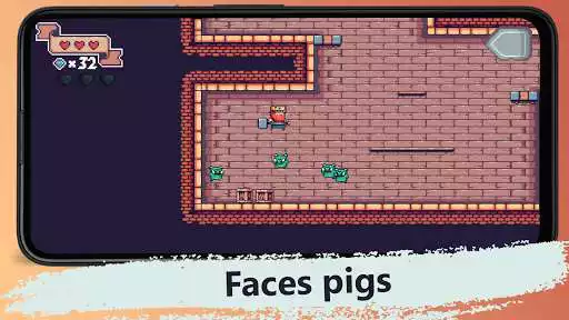 Play King vs Pigs : Collecting gems  and enjoy King vs Pigs : Collecting gems with UptoPlay