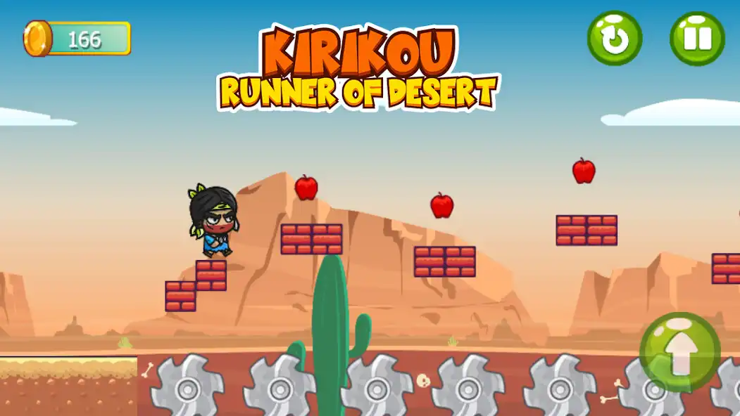 Play Kirikou Runner of Desert as an online game Kirikou Runner of Desert with UptoPlay