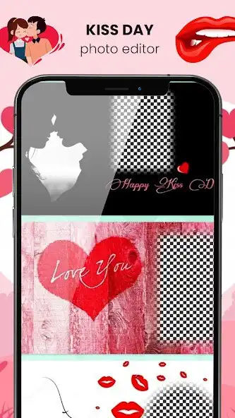 Play Kiss Day Photo Editor Frames as an online game Kiss Day Photo Editor Frames with UptoPlay