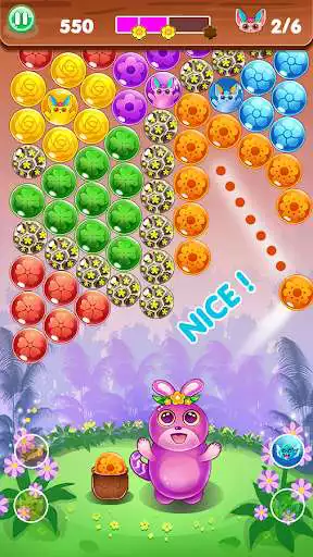 Play Kitty Bubble Shooter Pop: Rabbit Rescue