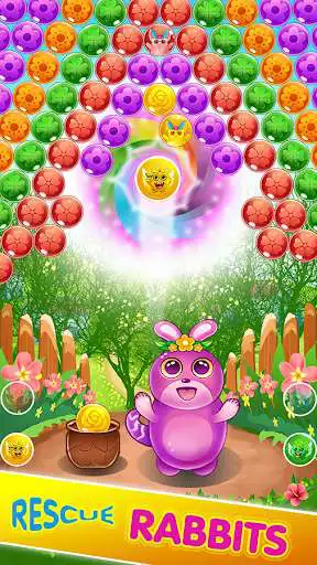 Play Kitty Bubble Shooter Pop: Rabbit Rescue