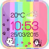 Free play online Kitty Weather Clock APK