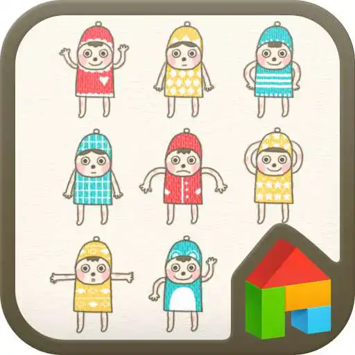 Run free android online Knit Man Dodol launcher theme APK