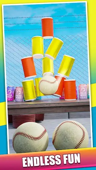 Play Knock Down Cans - Ball Hit  and enjoy Knock Down Cans - Ball Hit with UptoPlay