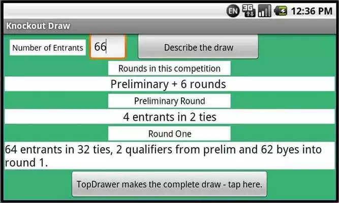 Play Knockout Draw