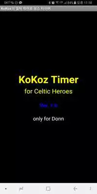 Play KoKozs Boss Timer for Celtic Heroes.