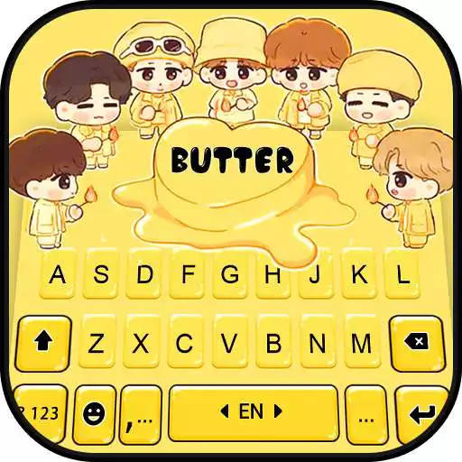 Play Kpop Idol Butter Keyboard Background APK