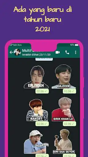 Play Kpop Meme Sticker Indonesia  and enjoy Kpop Meme Sticker Indonesia with UptoPlay