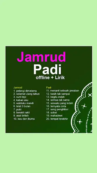 Play Kumpulan Jamrud Dan Padi  and enjoy Kumpulan Jamrud Dan Padi with UptoPlay