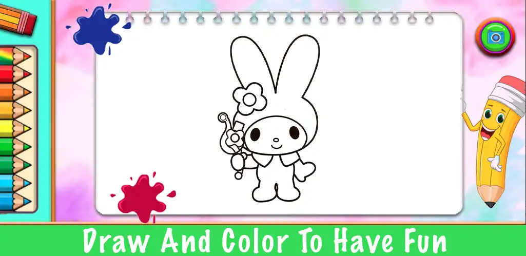 Play kuromi Coloring Book Game as an online game kuromi Coloring Book Game with UptoPlay