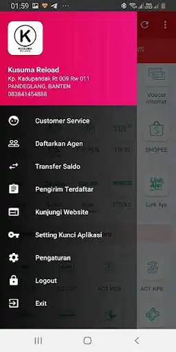 Play APK KUSUMA RELOAD  and enjoy KUSUMA RELOAD with UptoPlay com.otoreport.appkusumareload