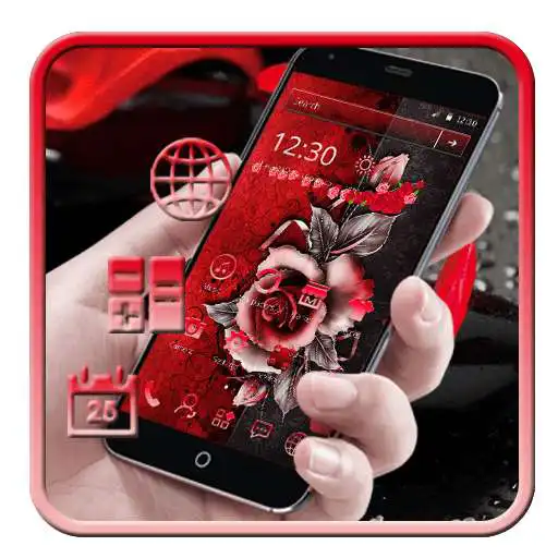 Free play online Lace Rose Theme  APK