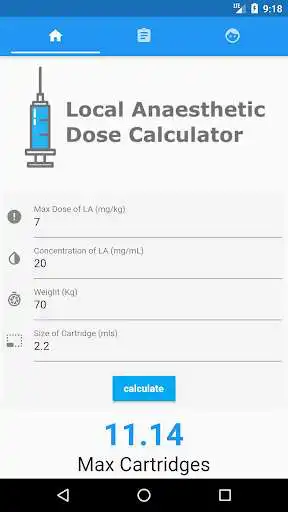 Play LA Dose Calculator as an online game LA Dose Calculator with UptoPlay