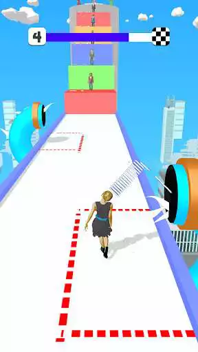 Play Lady Runner as an online game Lady Runner with UptoPlay