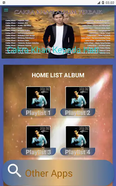 Play Lagu Cakra Khan Mp3 Offline  and enjoy Lagu Cakra Khan Mp3 Offline with UptoPlay