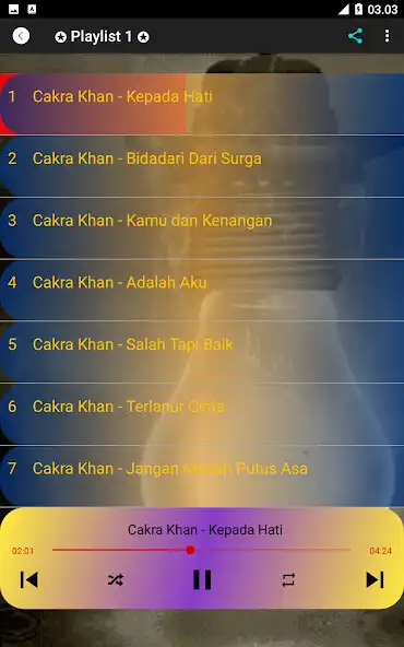 Play Lagu Cakra Khan Mp3 Offline as an online game Lagu Cakra Khan Mp3 Offline with UptoPlay