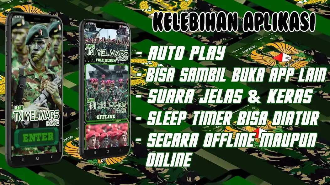 Play Lagu TNI Yel Mars Hymne  and enjoy Lagu TNI Yel Mars Hymne with UptoPlay