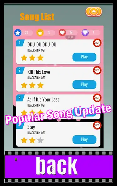 Play Lalisa Blackpink Piano Game as an online game Lalisa Blackpink Piano Game with UptoPlay