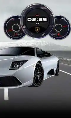 Play Lamborghini Clock Compass LWP