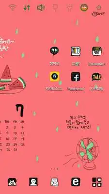 Play LaRa Calendar-Watermelon theme