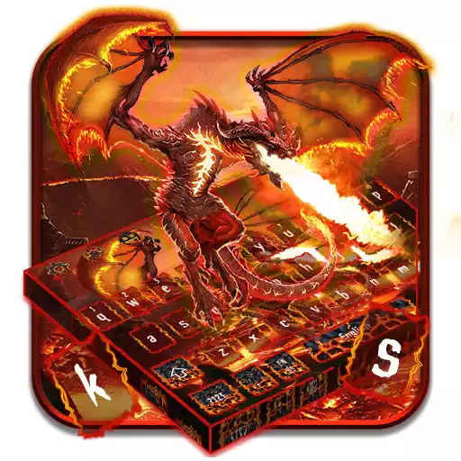 Free play online Lava Fire Dragon Keyboard APK