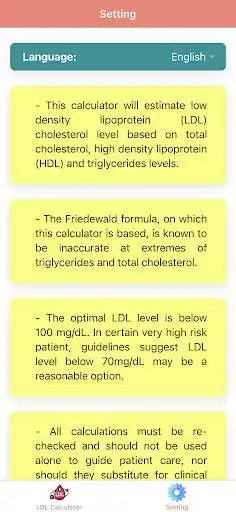 Play LDL Cholesterol Calculator - Cholesterol Tracker as an online game LDL Cholesterol Calculator - Cholesterol Tracker with UptoPlay