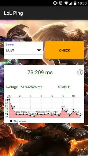 Play APK League of Lag - Ping Test  and enjoy League of Lag - Ping Test with UptoPlay com.codamasters.lolping