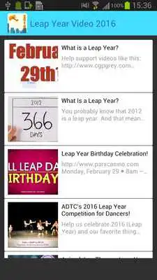 Play Leap Year Video 2016