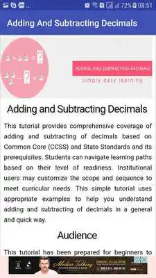 Play Learn Add and Subtract Decimal Numbers 2