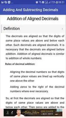 Play Learn Add and Subtract Decimal Numbers 2